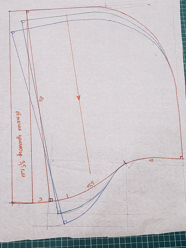 Выкройка капюшона. Часть 2