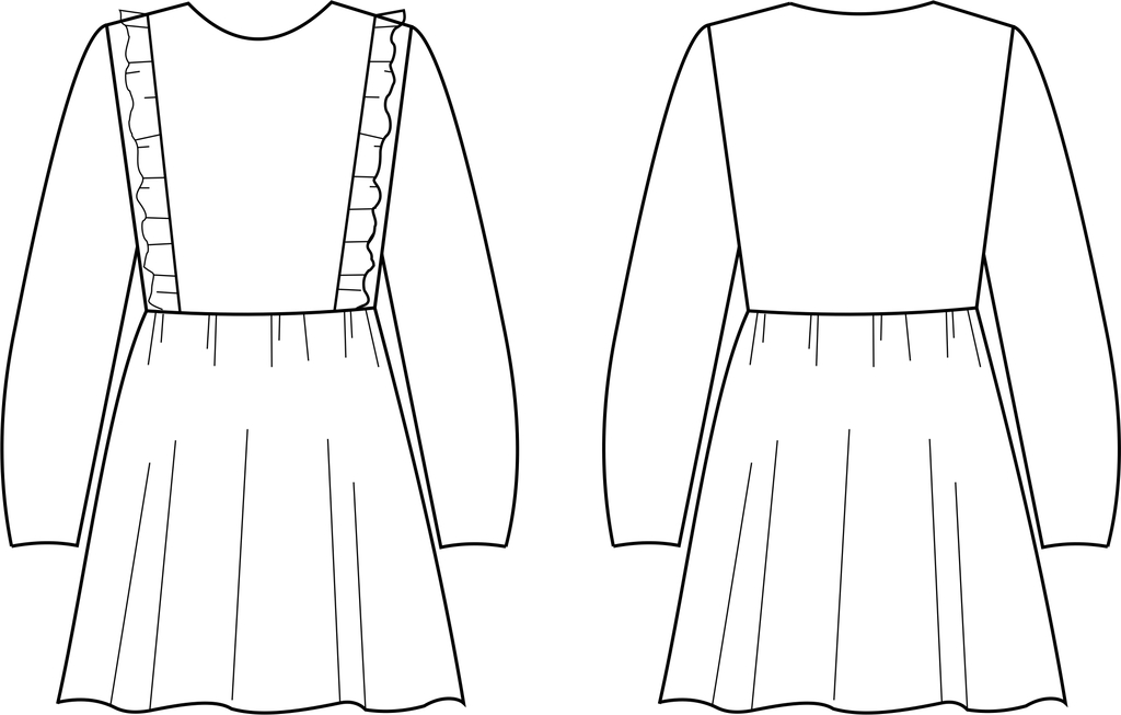 Помогите найти выкройку платья-основы для девочки