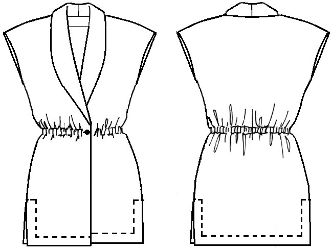 Выкройка жилета «Максима»