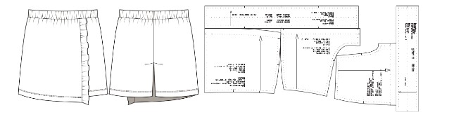 Юбка-шорты для девочки выкройка