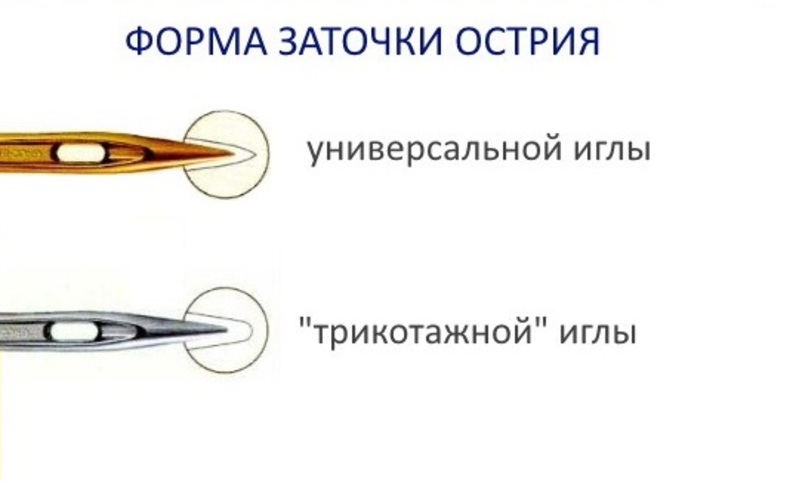 Чем отличаются иглы для трикотажа