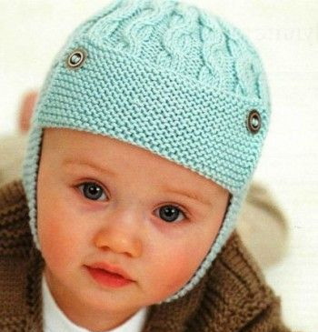 Шапка шлем для мальчика спицами с подробным описанием