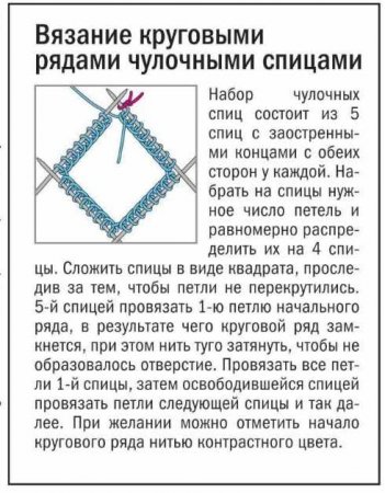Выбор техники вязания спицами