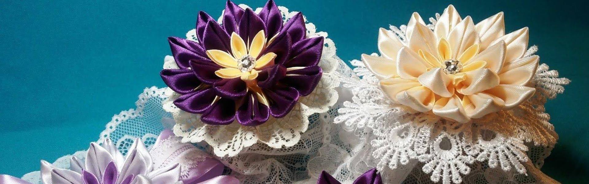 Цветы из ткани своими руками