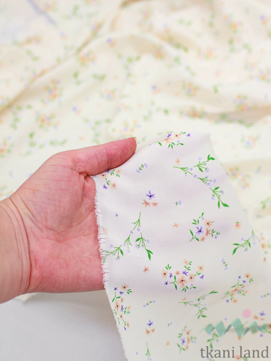 SF0028 Шифон букетик на молочном