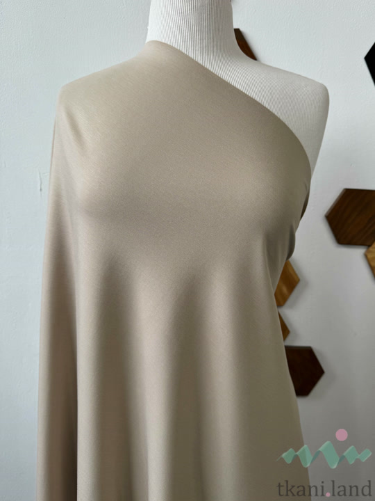 TP0055 Трикотажное полотно Джерси 240г Капучино (3)
