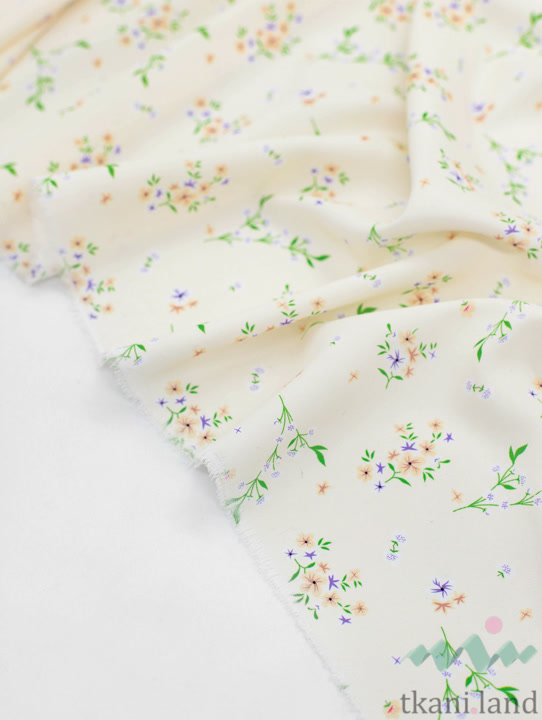 SF0028 Шифон букетик на молочном