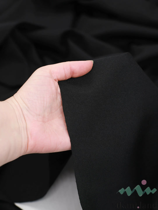 GABT0007 Габардин костюмная ткань цвет «Черный» (17)