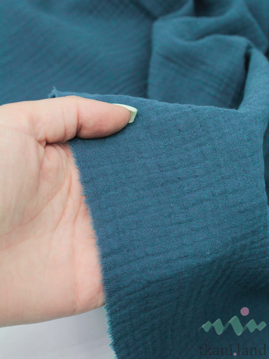 M0006 Муслин двухслойный цвет «Бирюзовый»