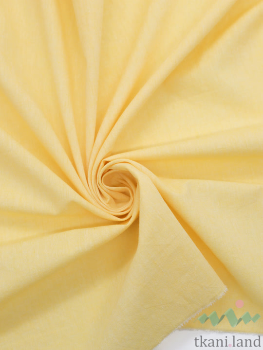 S0232 Вареный (стираный) хлопок с эффектом крэш «Банановый смузи»