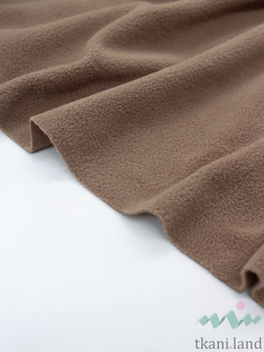 FLIS0045 Флис подкладочный одностороний коричневого цвета (27)