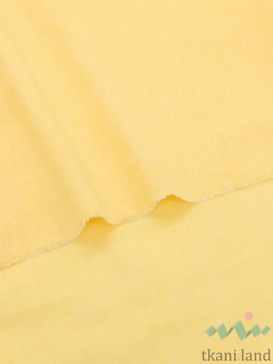 S0232 Вареный (стираный) хлопок с эффектом крэш «Банановый смузи»