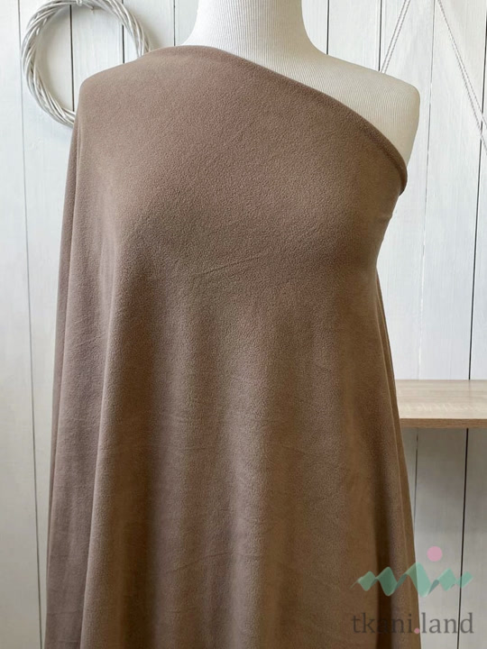 FLIS0045 Флис подкладочный одностороний коричневого цвета (27)