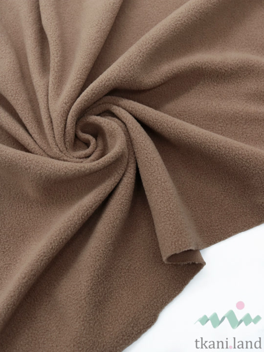 FLIS0045 Флис подкладочный одностороний коричневого цвета (27)