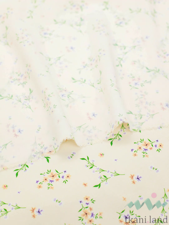 SF0028 Шифон букетик на молочном