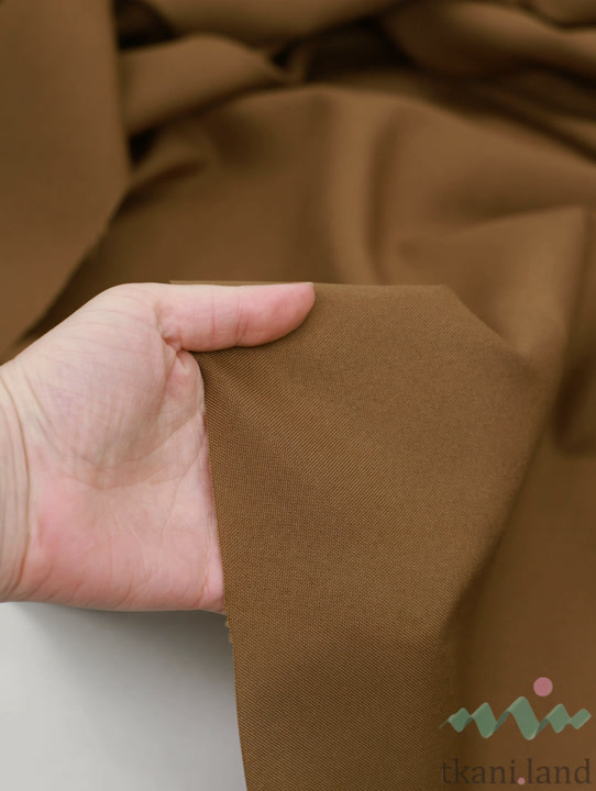 GABT0004 Габардин костюмная ткань цвет «Шоколад» (8)