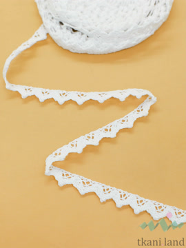 KR0025( м/п) Кружево хлопковое вязаное цвет Теплый белый шир 1,5 см