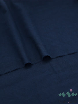 S0223 Вареный (стираный) хлопок с эффектом крэш «Тёмно-синий»