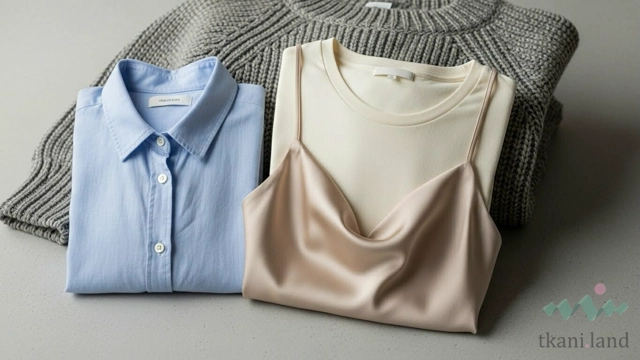 Разноцветные льняные и хлопковые ткани