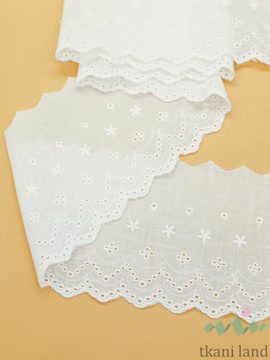 KR_B0009_n Кружево на батисте цвет Теплый белый 11 см