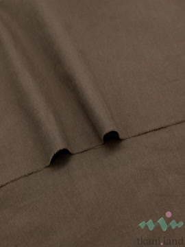 S0231 Вареный (стираный) хлопок с эффектом крэш «Тёмный шоколад»