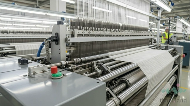 Производственный процесс ткани манго