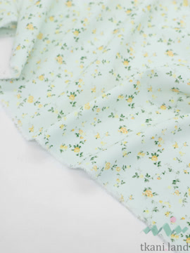 SF0026 Шифон мелкие желтые цветочки