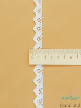KR0025( м/п) Кружево хлопковое вязаное цвет Теплый белый шир 1,5 см