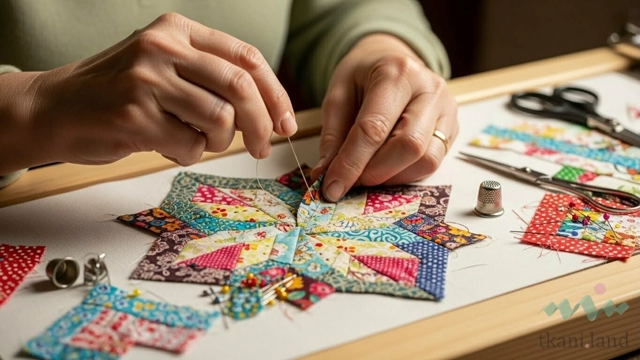 Броши и аксессуары из текстильных лоскутков