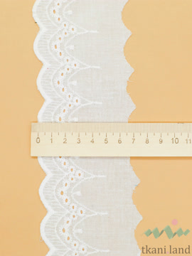 KR_B0002_n Кружево на батисте 7 см цвет Теплый белый