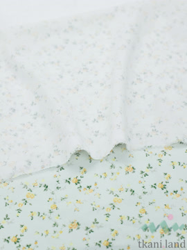 SF0026 Шифон мелкие желтые цветочки