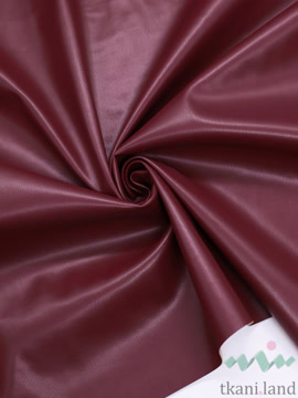 KJ0018 Экокожа на флисе «Бордо» (79)