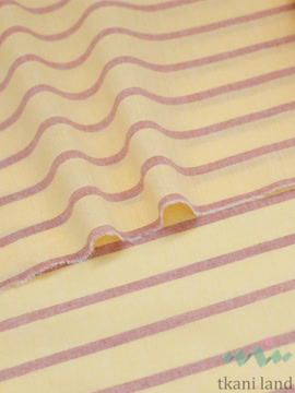 S0233 Вареный (стираный) хлопок с эффектом крэш полоска «Полоска на банановом»