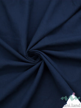 S0223 Вареный (стираный) хлопок с эффектом крэш «Тёмно-синий»