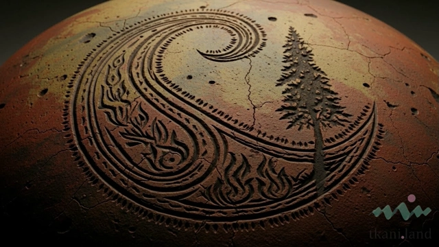 Образец узора пейсли