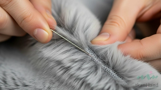 Обработка швов на мехе