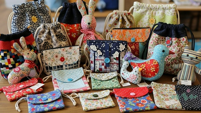 Сортировка остатков ткани для шитья