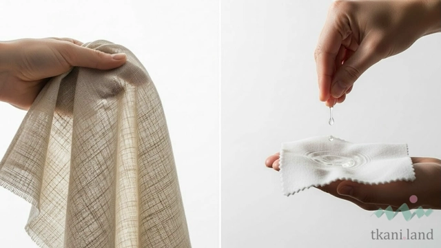 Образцы тканей в рулонах