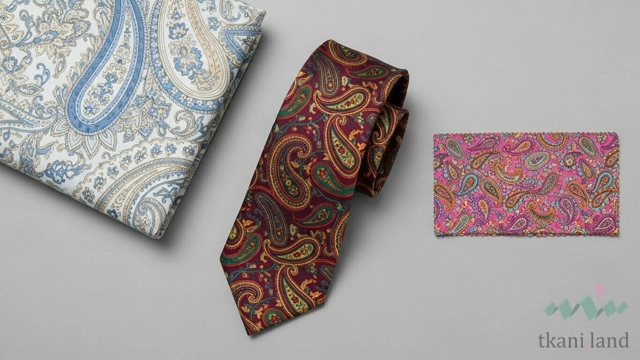 Крупный план узора пейсли