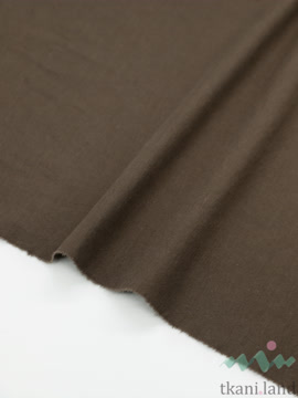 S0231 Вареный (стираный) хлопок с эффектом крэш «Тёмный шоколад»