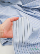 HL0027 Хлопок рубашечный «Полоски на голубом»