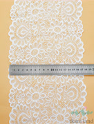 KB0014 Кружево-стрейч цвет Белоснежный шир.17,5 см #6