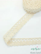 KR0012 Кружево хлопковое цвет Бежевый шир 2,5 см