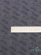 FL0139 Фланель «Веточки с белыми точками на сером»