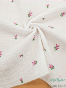 M0402 Муслин двухслойный «Букетик лаванды»