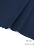 S0223 Вареный (стираный) хлопок с эффектом крэш «Тёмно-синий»