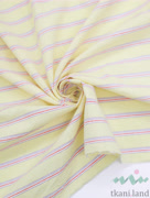 S0228 Вареный (стираный) хлопок с эффектом крэш «Полоска светло-желтая»