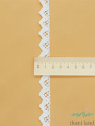 KR0025( м/п) Кружево хлопковое вязаное цвет Теплый белый шир 1,5 см