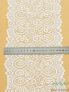 KB0033_n Кружево-стрейч цвет Перламутрово-белый шир.20 см