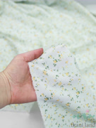 SF0026 Шифон мелкие желтые цветочки